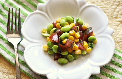 Post image for Blueberry Coffee Cake, Edamame Corn Salad, and The Guiness Book of World Records