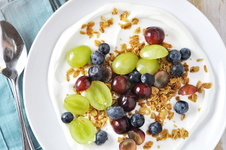 Image result for yogurt with grapes