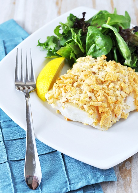 Salt and Vinegar chips are not just for eating from  the bag. Try making this salt and vinegar crusted fish recipe.