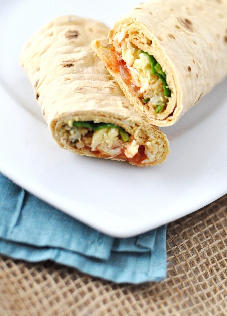 Quinoa Egg Breakfast Wrap