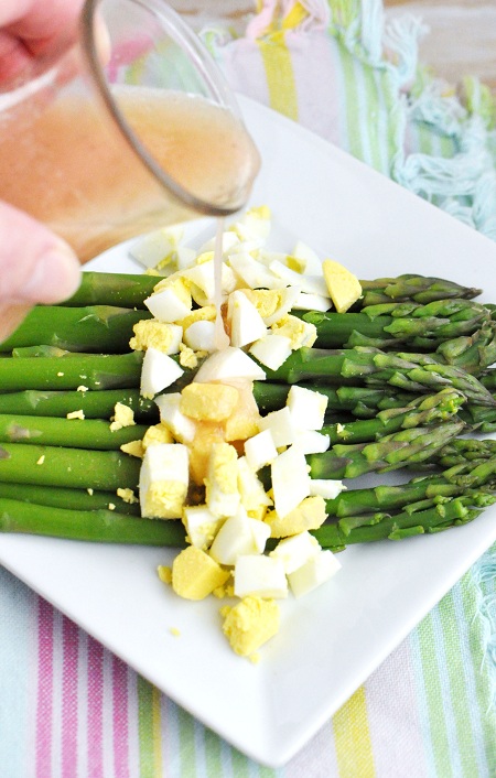 Asparagus with Hard-Boiled Egg and Mustard Vinaigrette Recipe