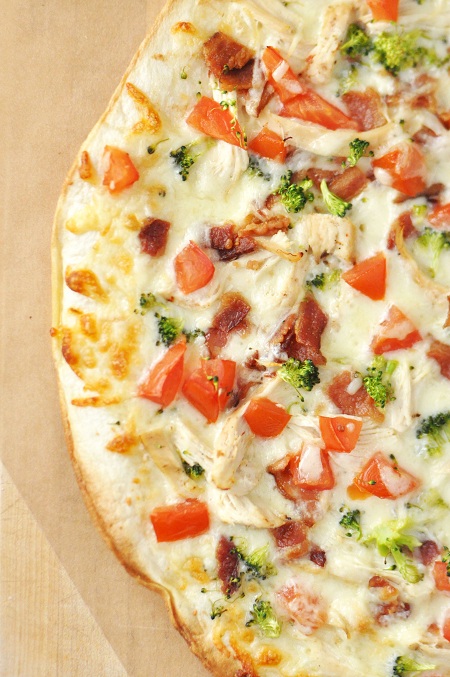 Bacon Chicken Ranch Pizza