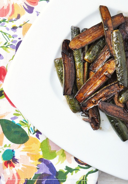 Sauteed Balsamic & Garlic Baby Zucchini Recipe