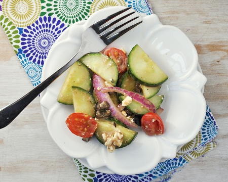 Greek Cucumber & Tomato Salad
