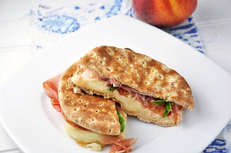 Prosciutto and Caprese Panini Sandwich Recipe