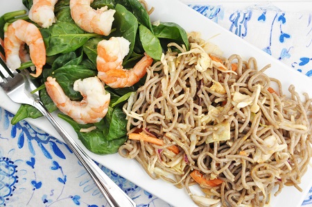 Chilled Shrimp & Soba Noodle Salad Recipe
