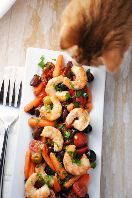 Italian Shrimp Antipasto Salad Recipe {Clean Eating, Gluten-Free, Dairy-Free}