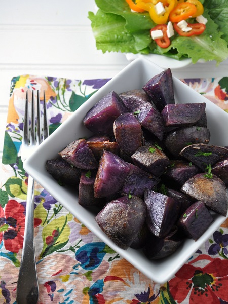 Italian Roasted Purple Potatoes