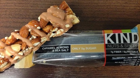 Obsessed With The New Kind Bar Caramel Almond Sea Salt Savor The Thyme