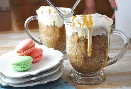 Iced Coffee Granita with Vanilla Whipped Cream