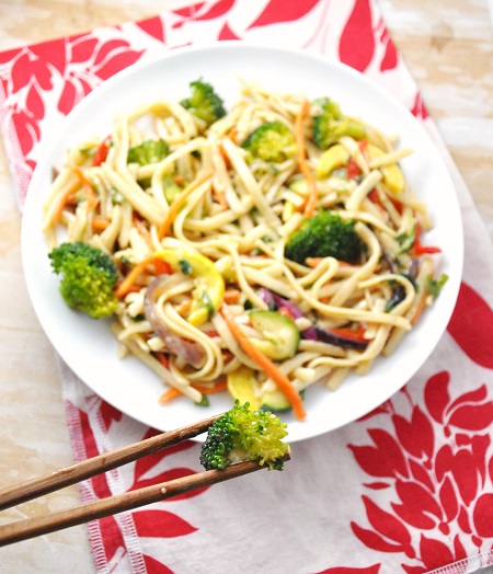 Asian Vegetable Noodle Salad is an easy and tasty dish to have year-round.