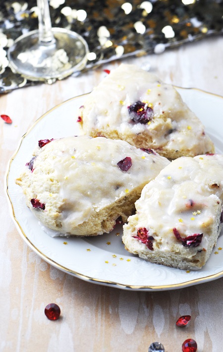 Cranberry Champagne Scones