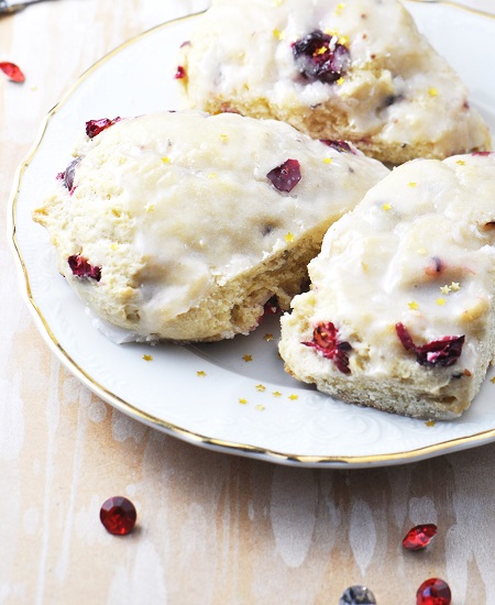 Cranberry Champagne Scones