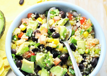 Zesty Quinoa Black Bean Avocado Power Bowl