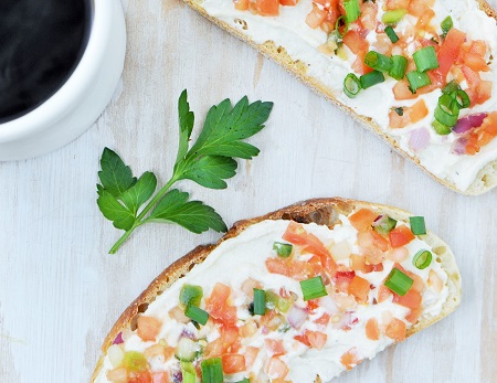 Whipped Ricotta Hummus Toast Recipe