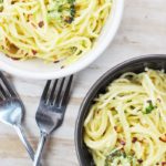 SLOW COOKER TURMERIC SPAGHETTI MAC AND CHEESE BROCCOLI RECIPE