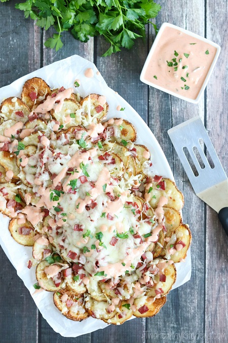 Reuben Topped Nachos Platter