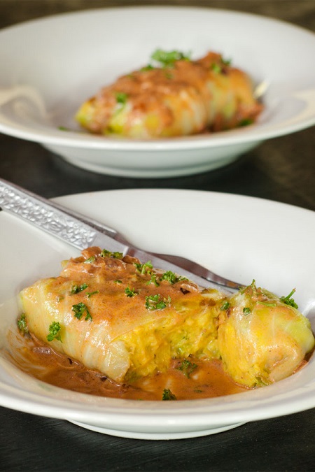 Vegetarian Stuffed Cabbage Rolls Recipe