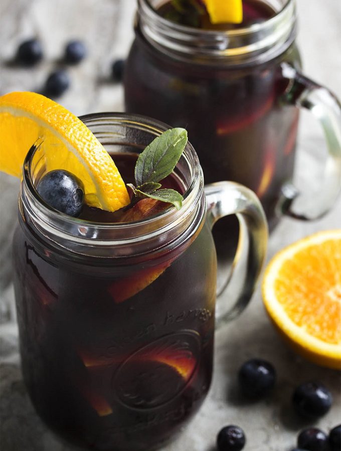 Summertime Blueberry Sangria