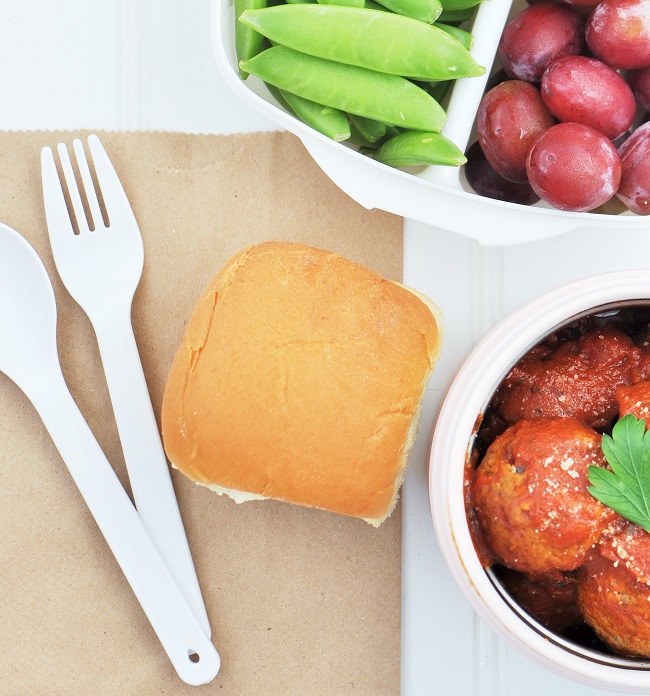 Quinoa Meatball Lunch Box Sliders