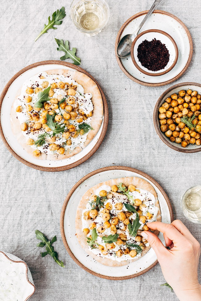 Chicken Chickpea Pita Wrap