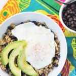 Quinoa, Black Bean, Avocado and Egg Breakfast Bowl