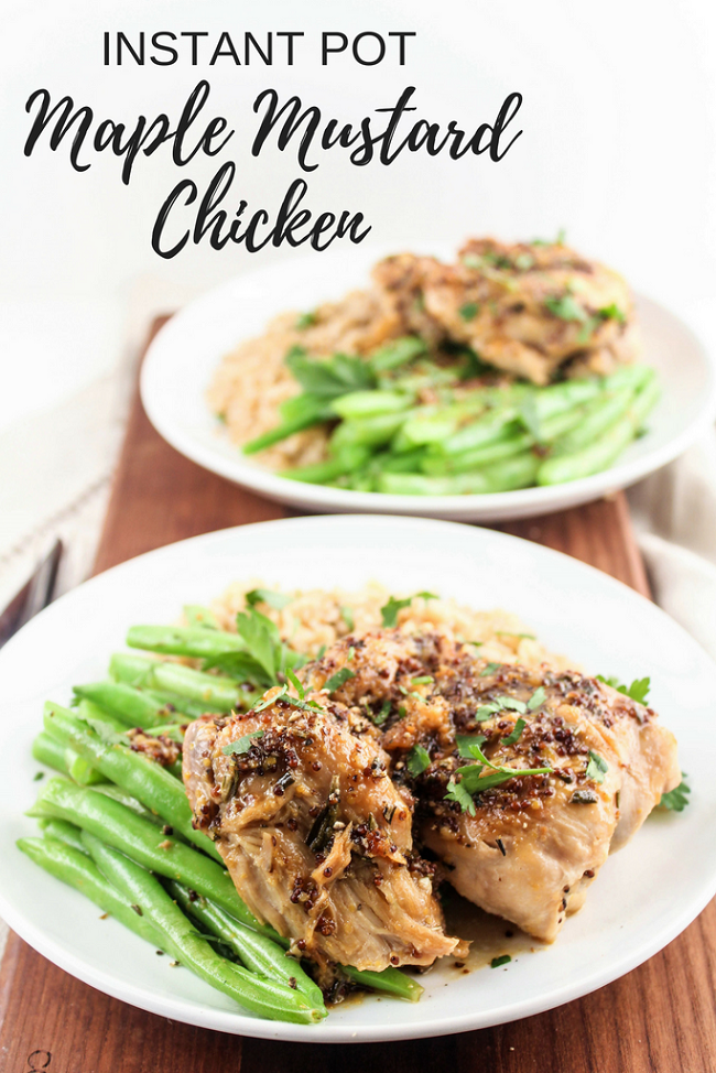 Instant Pot Maple Mustard Chicken