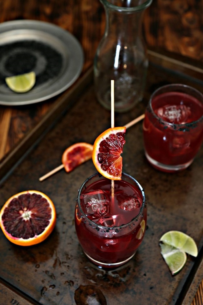 Blood Orange Margarita for National Margarita Day