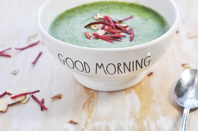 A Vegan Baby Kale and Spinach Potato Soup Recipe that will warm your soul and provide lots of nutrition.