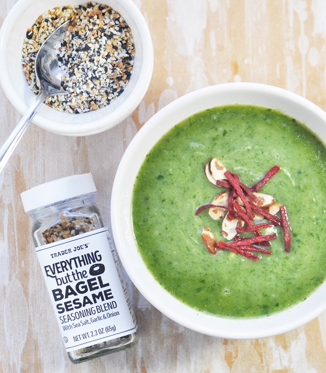 A Vegan Baby Kale and Spinach Potato Soup Recipe that will warm your soul and provide lots of nutrition.