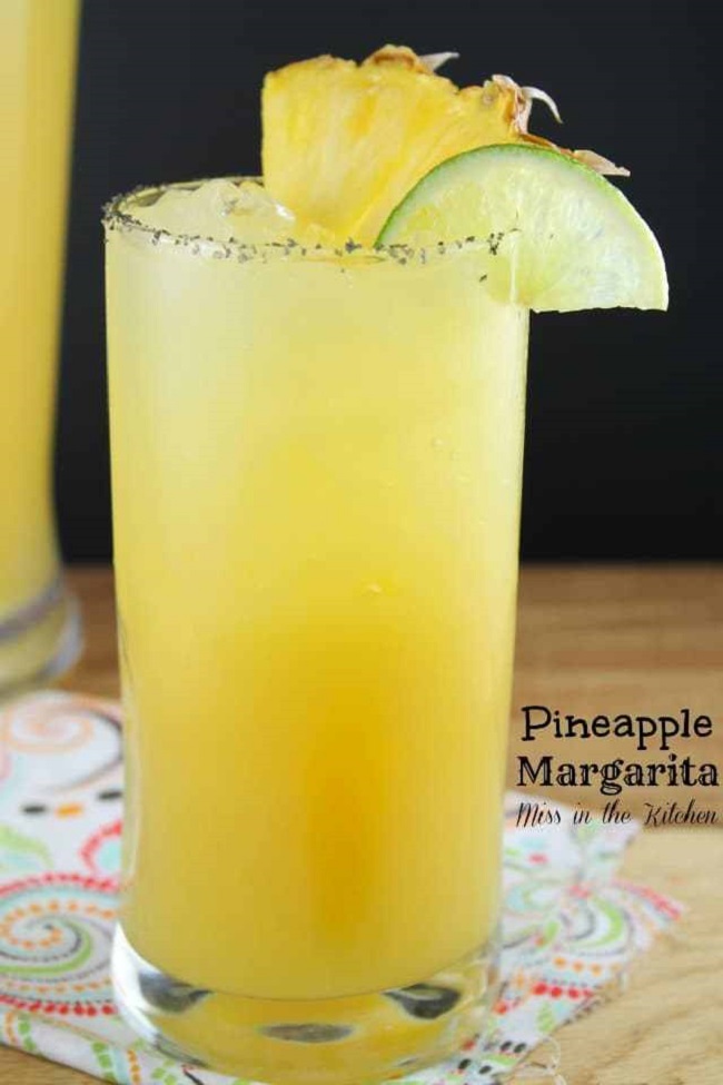 National Margarita Day 2019 is celebrated with these recipes including this pineapple Margarita.
