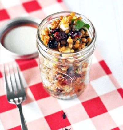 WHEAT BERRY APPLE SALAD IN A JAR