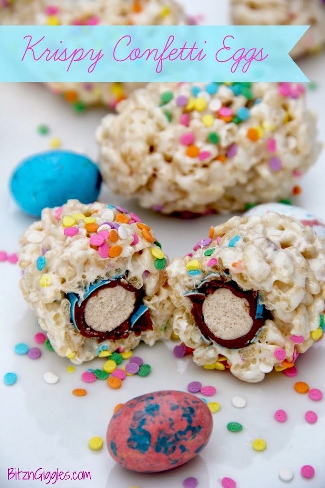 Krispies confetti eggs